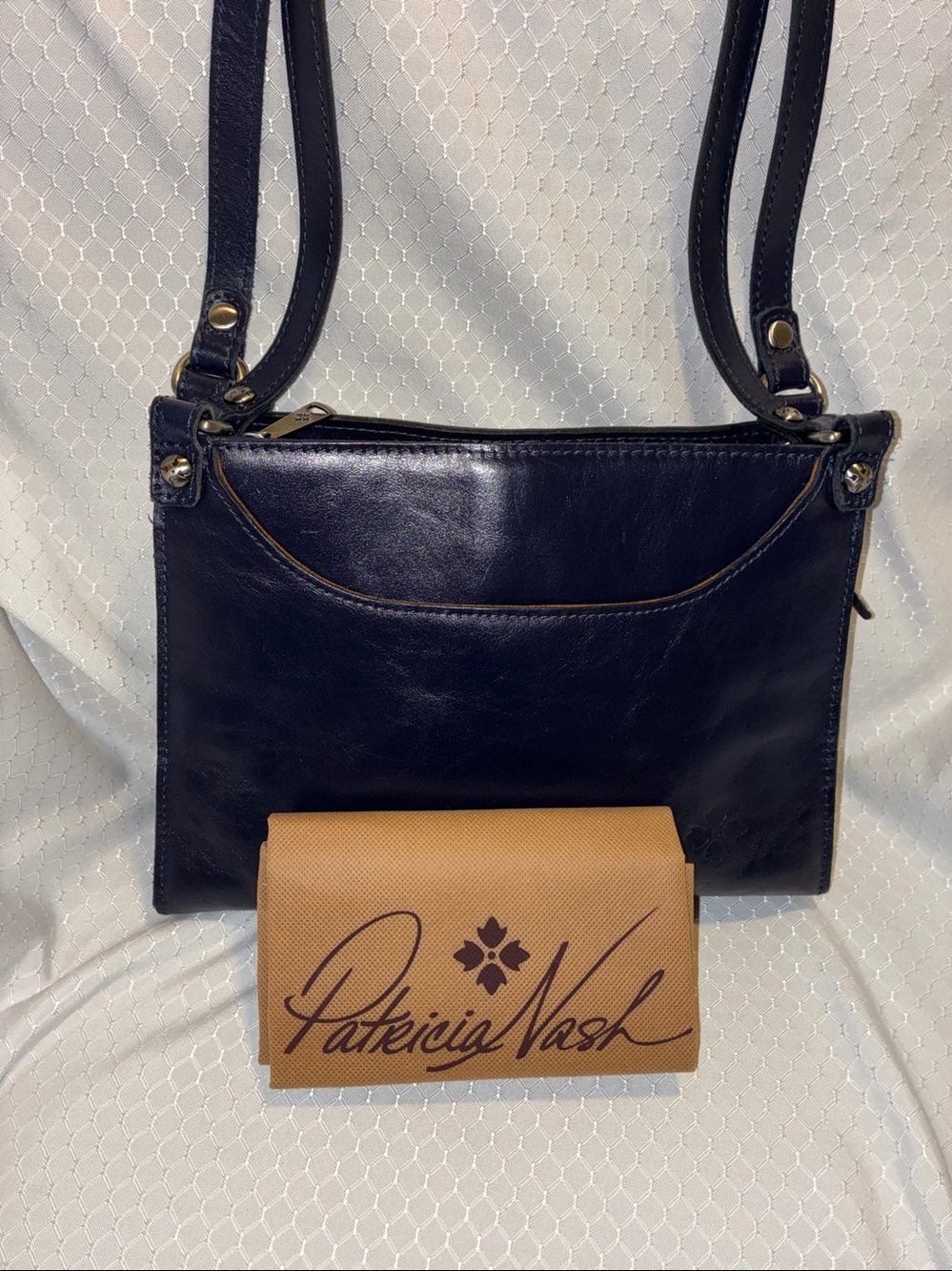 Patricia Nash Renata Shoulder Bag in Oceano Blue Like New!